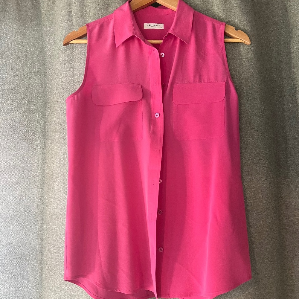 Equipment silk tank top